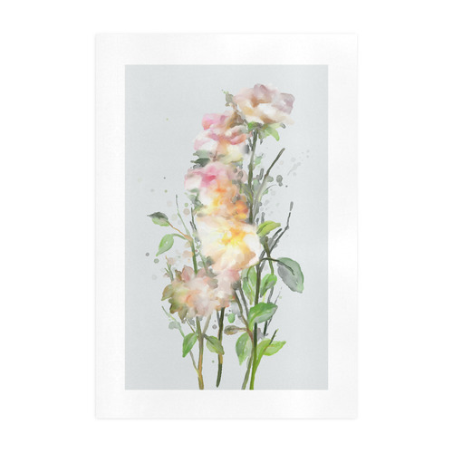 Blend Roses, floral watercolor Art Print 19‘’x28‘’