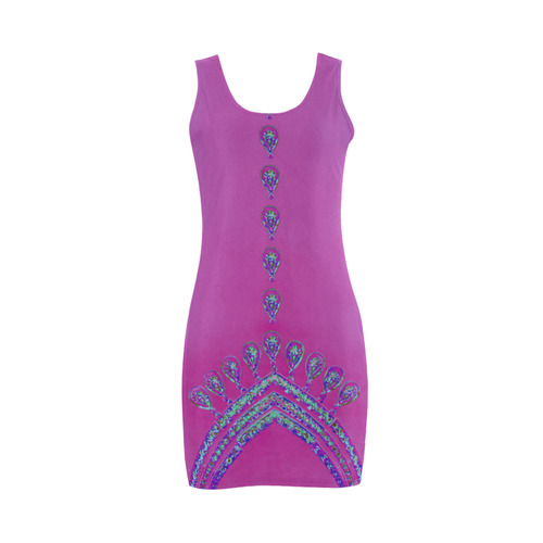 Jewelry COLLIER Blue Turquoise Pink Medea Vest Dress (Model D06)
