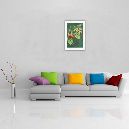 Plant Watercolor Rowan tree - Sorbus aucuparia Art Print 19‘’x28‘’