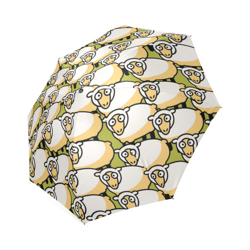 Cute Sheep Animal Art Funny Kids Foldable Umbrella (Model U01)