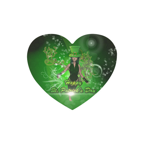 Happy St. Patrick's day Heart-shaped Mousepad