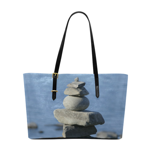 Tranquility - Stone on Stone photo Euramerican Tote Bag/Large (Model 1656)
