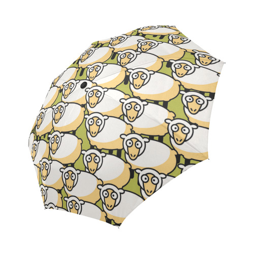 Cute Sheep Animal Art Funny Kids Auto-Foldable Umbrella (Model U04)