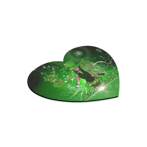 Happy St. Patrick's day Heart-shaped Mousepad