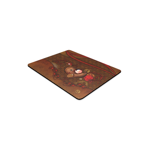Steampunk heart with roses, valentines Rectangle Mousepad