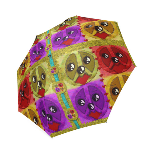 peace dogs Foldable Umbrella (Model U01)