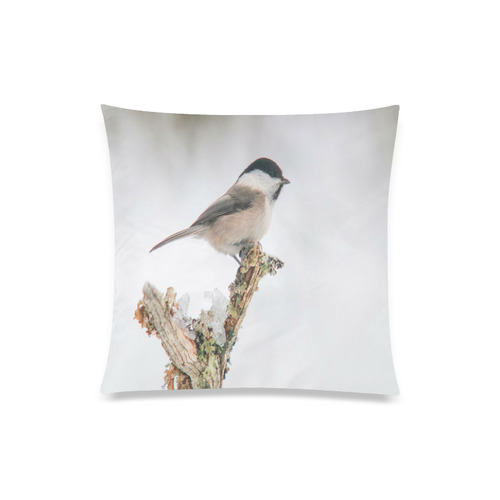 Willow In The Snow Custom Zippered Pillow Case 20"x20"(Twin Sides)