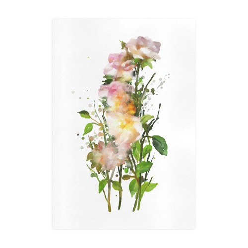 Watercolor Blend Roses, floral watercolor Art Print 19‘’x28‘’