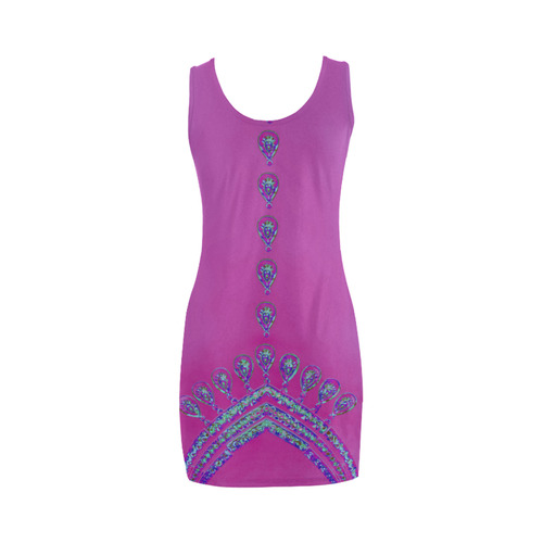 Jewelry COLLIER Blue Turquoise Pink Medea Vest Dress (Model D06)