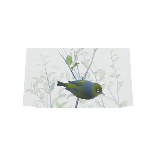Silvereye, bird in tree, watercolor Euramerican Tote Bag/Large (Model 1656)