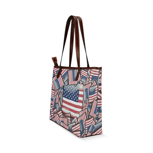 Flag_United_States_by_JAMColors Shoulder Tote Bag (Model 1646)