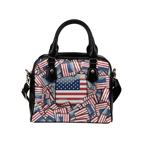Flag_United_States_by_JAMColors Shoulder Handbag (Model 1634)