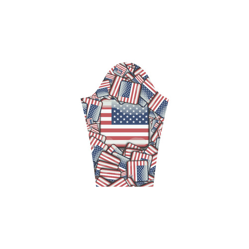 Flag_United_States_by_JAMColors Bateau A-Line Skirt (D21)