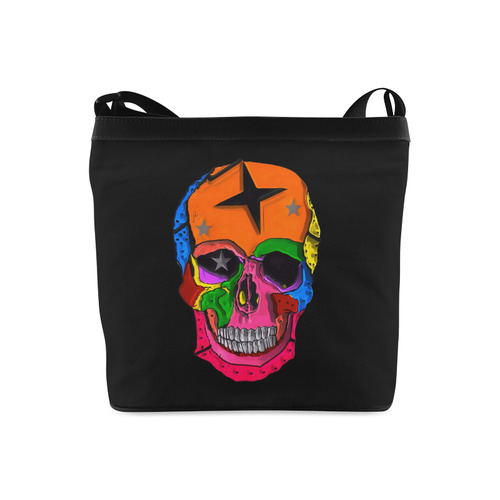 Skull Popart by Popart Lover Crossbody Bags (Model 1613)