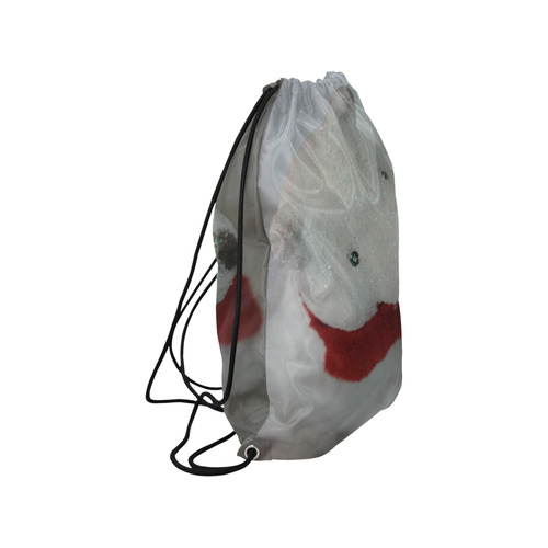 cute little polar bear, deco Medium Drawstring Bag Model 1604 (Twin Sides) 13.8"(W) * 18.1"(H)