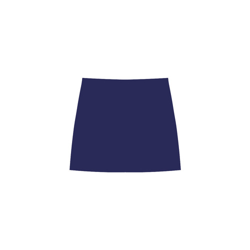 solid dunkelblau Eos Women's Sleeveless Dress (Model D01)