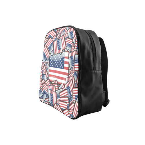 Flag_United_States_by_JAMColors School Backpack (Model 1601)(Small)