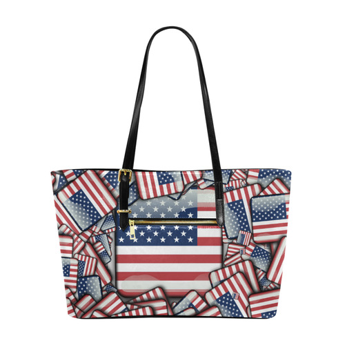 Flag_United_States_by_JAMColors Euramerican Tote Bag/Large (Model 1656)