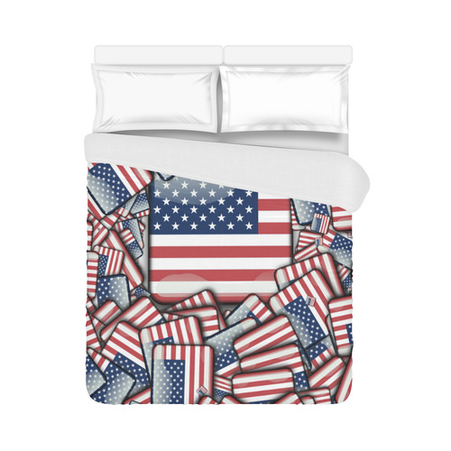 Flag_United_States_by_JAMColors Duvet Cover 86"x70" ( All-over-print)