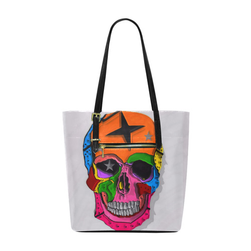 Skull Popart by Popart Lover Euramerican Tote Bag/Small (Model 1655)