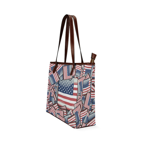 Flag_United_States_by_JAMColors Shoulder Tote Bag (Model 1646)