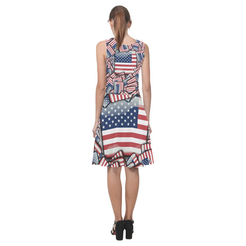 Flag_United_States_by_JAMColors Atalanta Casual Sundress(Model D04)