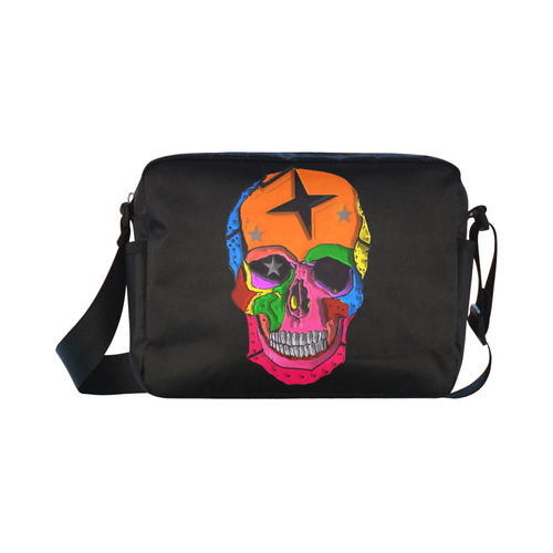 Skull Popart by Popart Lover Classic Cross-body Nylon Bags (Model 1632)