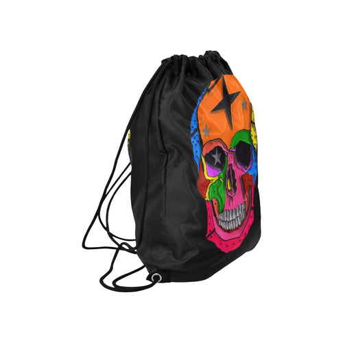 Skull Popart by Popart Lover Large Drawstring Bag Model 1604 (Twin Sides)  16.5"(W) * 19.3"(H)