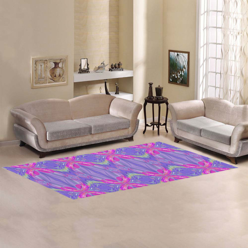 Abstract Colorful Ornament J Area Rug 9'6''x3'3''
