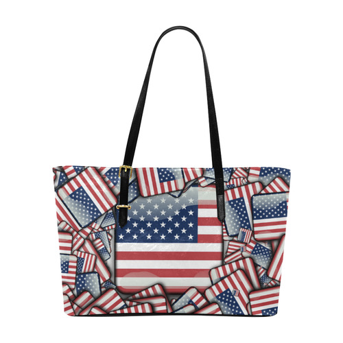 Flag_United_States_by_JAMColors Euramerican Tote Bag/Large (Model 1656)