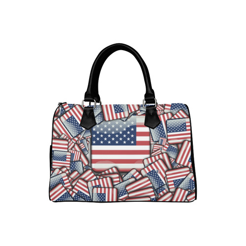 Flag_United_States_by_JAMColors Boston Handbag (Model 1621)