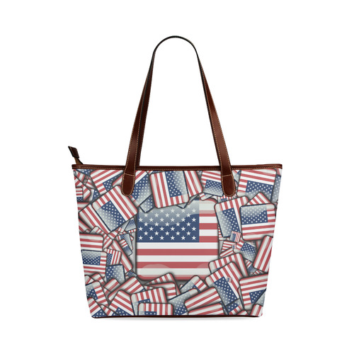 Flag_United_States_by_JAMColors Shoulder Tote Bag (Model 1646)