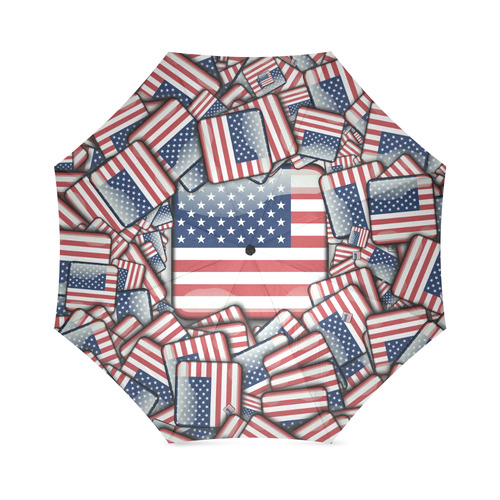 Flag_United_States_by_JAMColors Foldable Umbrella (Model U01)