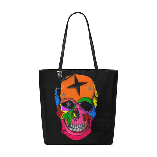 Skull Popart by Popart Lover Euramerican Tote Bag/Small (Model 1655)