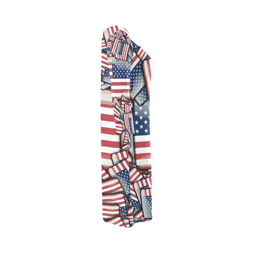 Flag_United_States_by_JAMColors Round Collar Dress (D22)