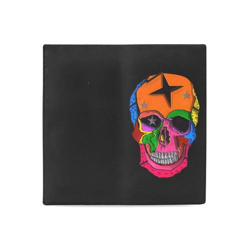 Skull Popart by Popart Lover Women's Leather Wallet (Model 1611)