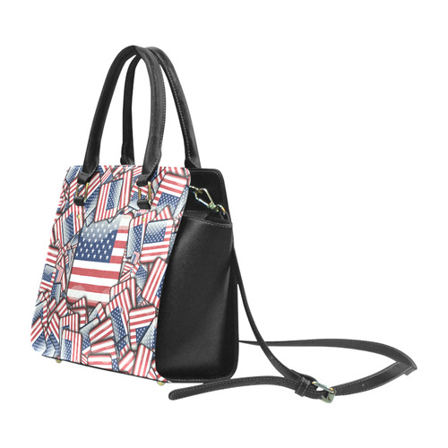 Flag_United_States_by_JAMColors Classic Shoulder Handbag (Model 1653)