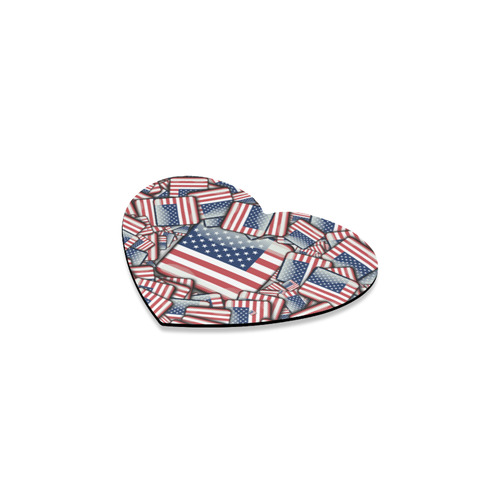 Flag_United_States_by_JAMColors Heart Coaster