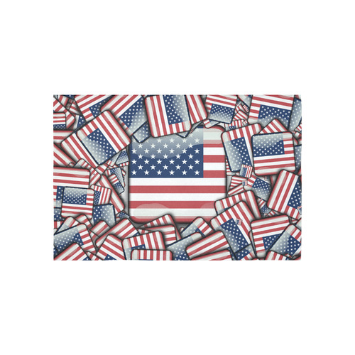 Flag_United_States_by_JAMColors Cotton Linen Wall Tapestry 60"x 40"