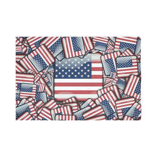Flag_United_States_by_JAMColors Cotton Linen Wall Tapestry 90"x 60"