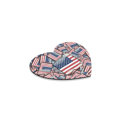 Flag_United_States_by_JAMColors Heart Coaster