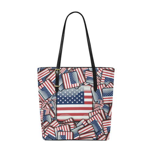 Flag_United_States_by_JAMColors Euramerican Tote Bag/Small (Model 1655)