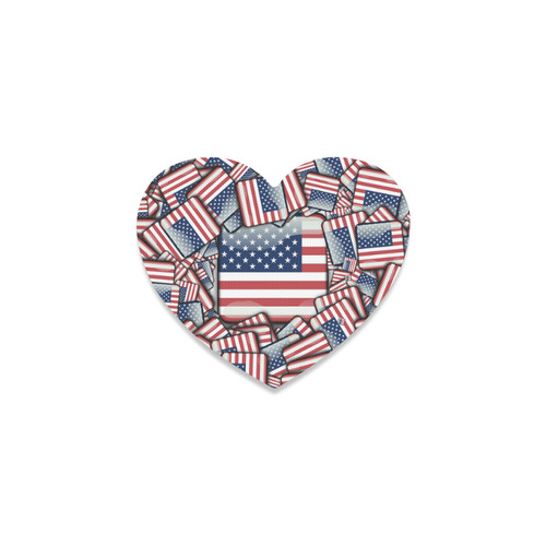 Flag_United_States_by_JAMColors Heart Coaster