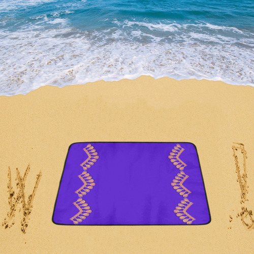 Jewelry COLLIER GARLAND Purple Orange Beach Mat 78"x 60"