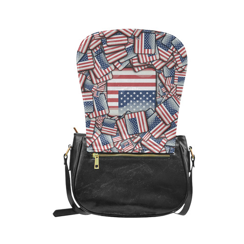 Flag_United_States_by_JAMColors Classic Saddle Bag/Small (Model 1648)
