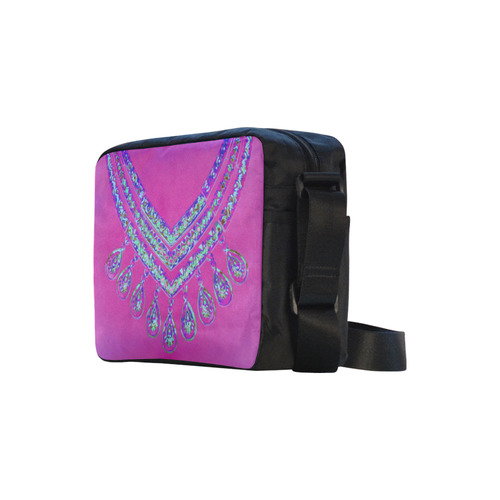 Jewelry COLLIER Blue Turquoise Pink Classic Cross-body Nylon Bags (Model 1632)