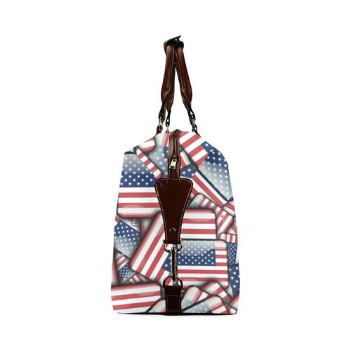 Flag_United_States_by_JAMColors Classic Travel Bag (Model 1643) Remake