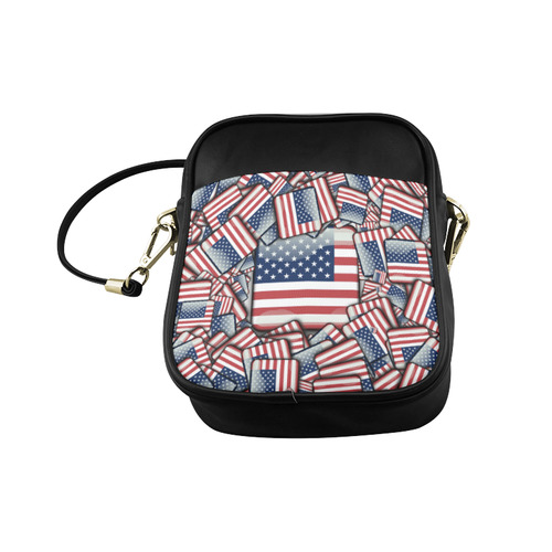 Flag_United_States_by_JAMColors Sling Bag (Model 1627)