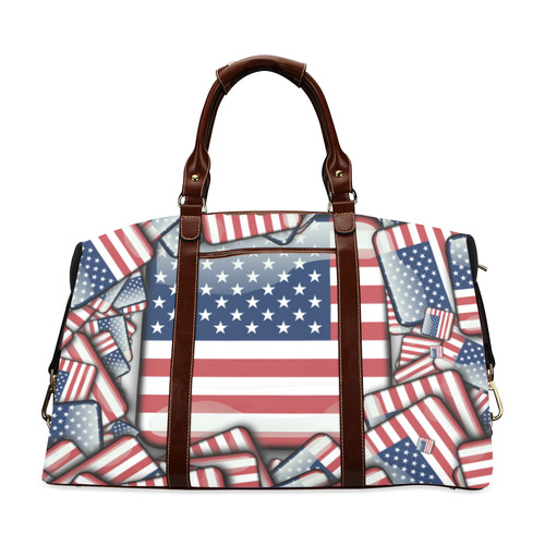 Flag_United_States_by_JAMColors Classic Travel Bag (Model 1643) Remake