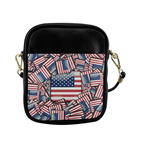 Flag_United_States_by_JAMColors Sling Bag (Model 1627)